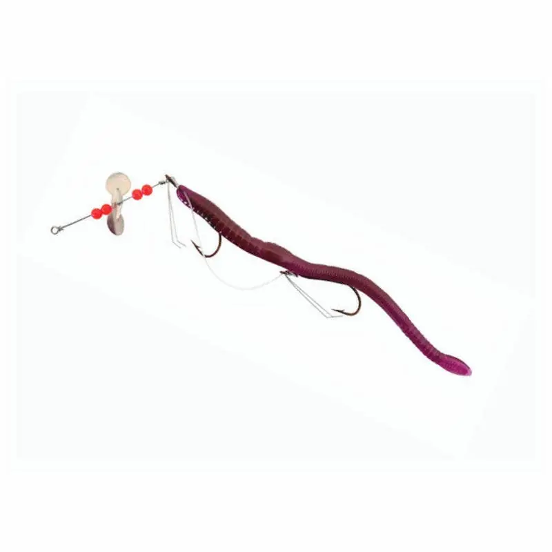 Creme Scoundrel 6 Rigged Worm with Weedless Hook"