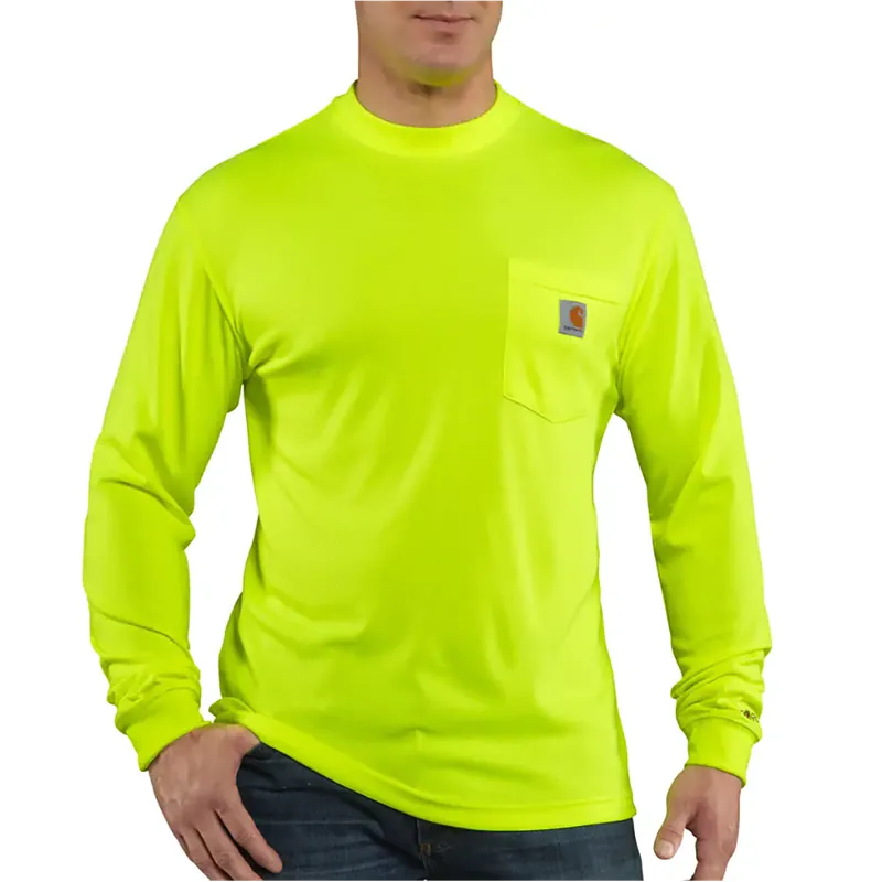 Carhartt Men’s Force Enhanced L/S T-Shirt - Bright Lime