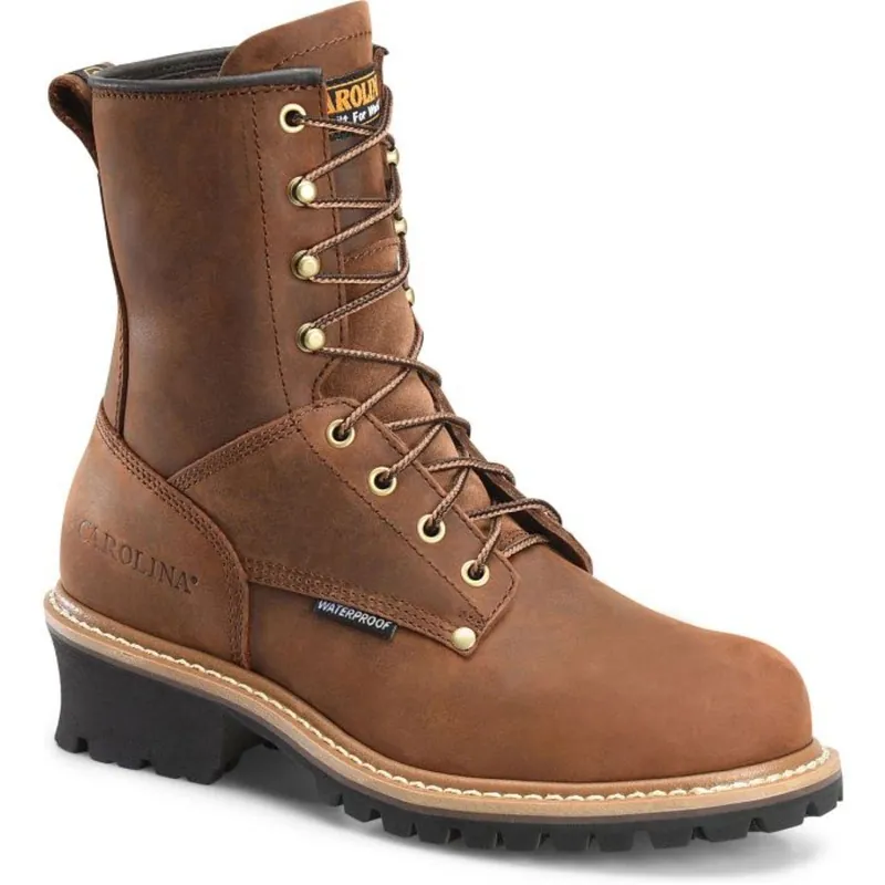 Carolina Men‘s Elm 8" Steel Toe Waterproof Logger Boots