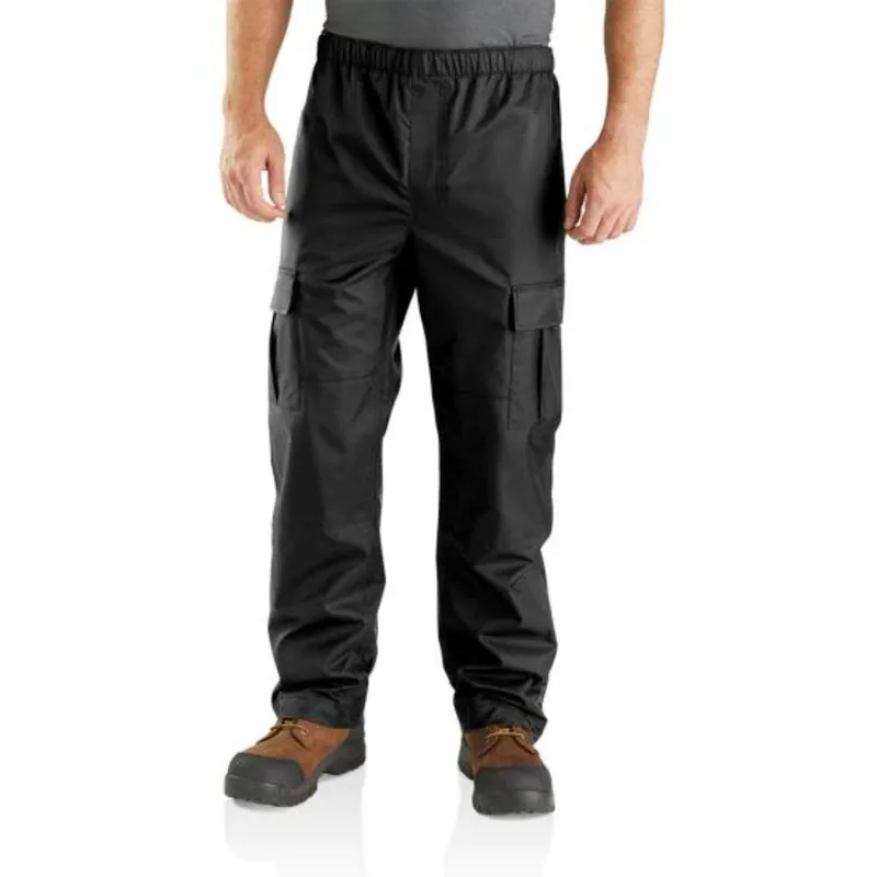 Carhartt Men‘s Relaxed Fit Midweight Waterproof Rain Pants - Black