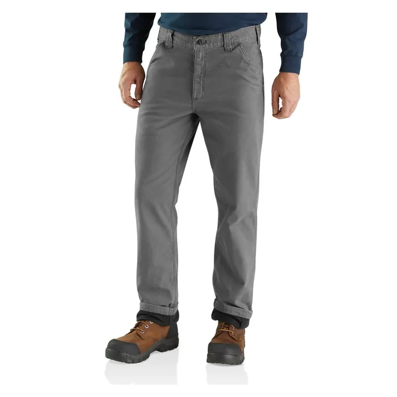 Carhartt Men‘s Rugged Flex® Relaxed Fit Canvas Flannel-Lined Utility Work Pants