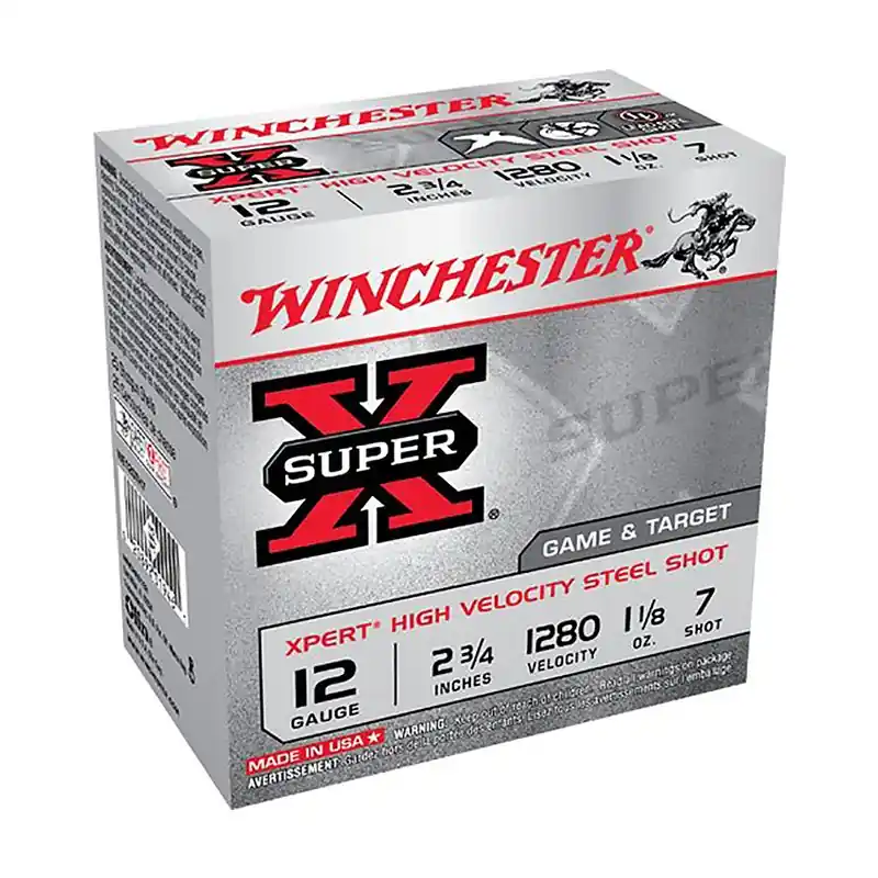Winchester 12 Ga. 2.75" 1280 FPS 7 Shot Super-X 25 Per Box