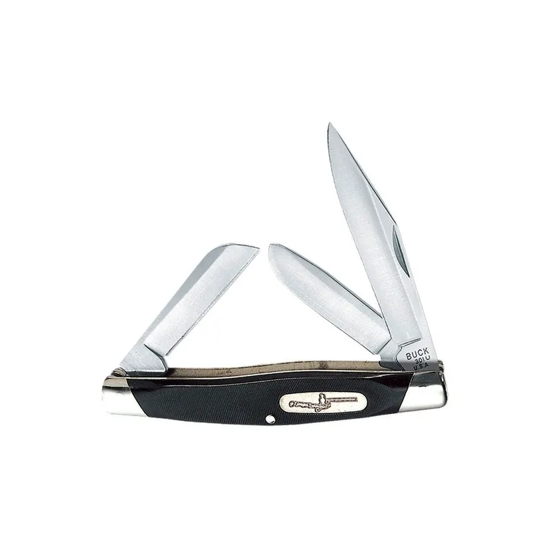 Buck Knives 301 Stockman Knife Black 2 3/4"