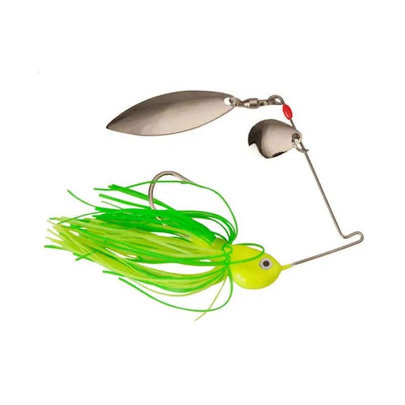 Strike King Potbelly Spinnerbait - 3/8 oz. Colorado Willow Limetreuse