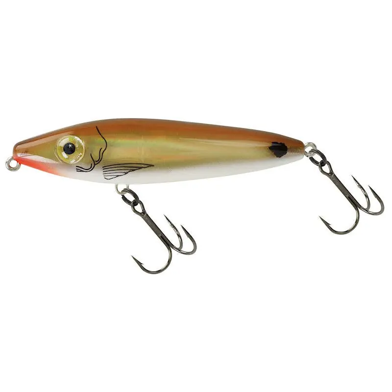 MirrOlure C85 C-Eye Pro Dog Jr. Surface Walker - Copper/White/Gold