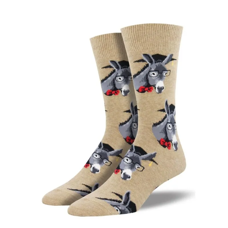 SockSmith Men‘s "Smart Ass" Beige Socks
