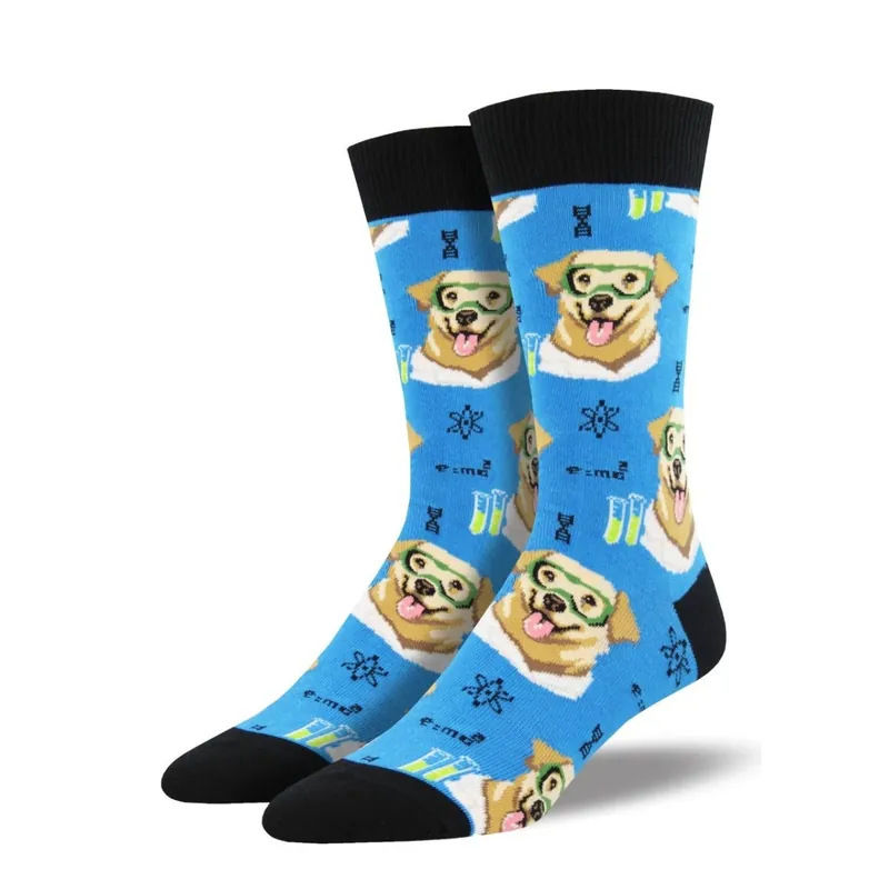 SockSmith Men‘s "Science Lab" Blue Socks