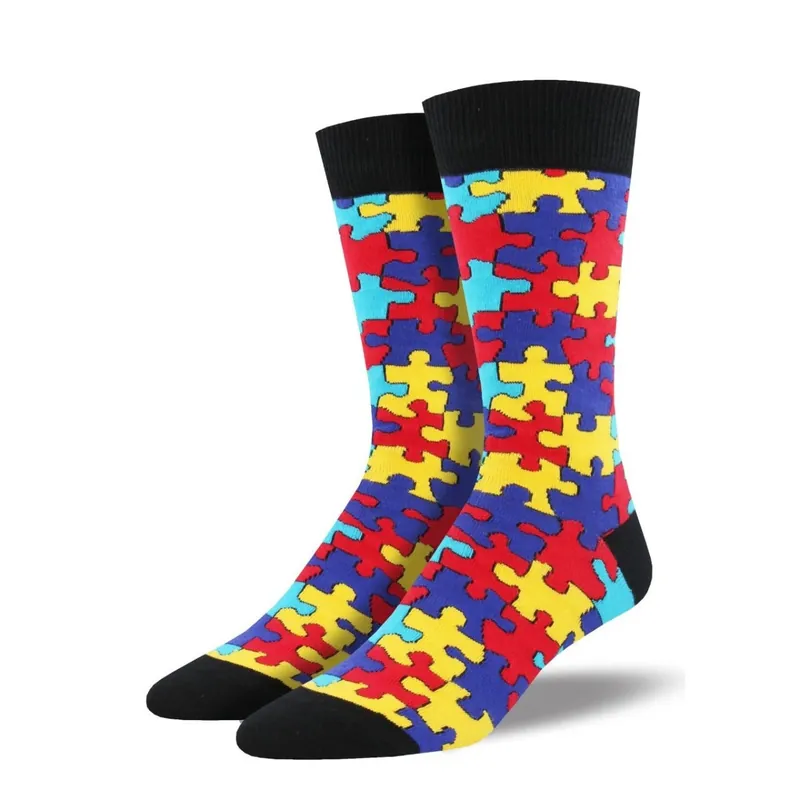 SmithSock Men‘s "Puzzled" Multi Socks