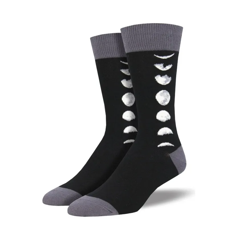 SockSmith Men‘s "Just A Phase" Black Socks