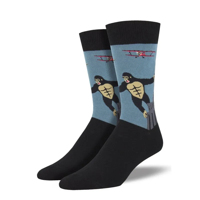 SockSmith Men‘s "King Kong" Blue Socks