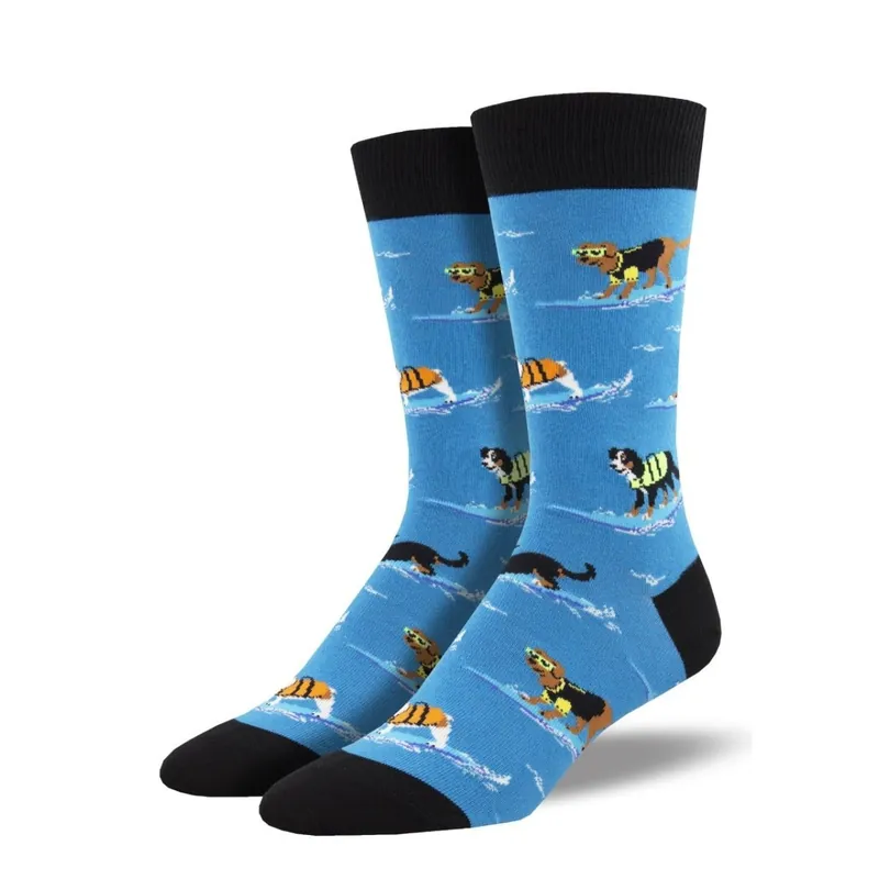 SockSmith Men‘s "Hang 16" Blue Socks