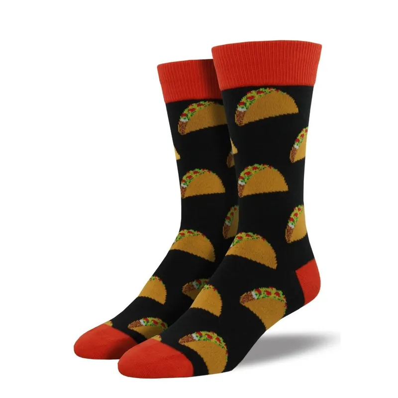 Socksmith Men‘s "Tacos" Black Socks