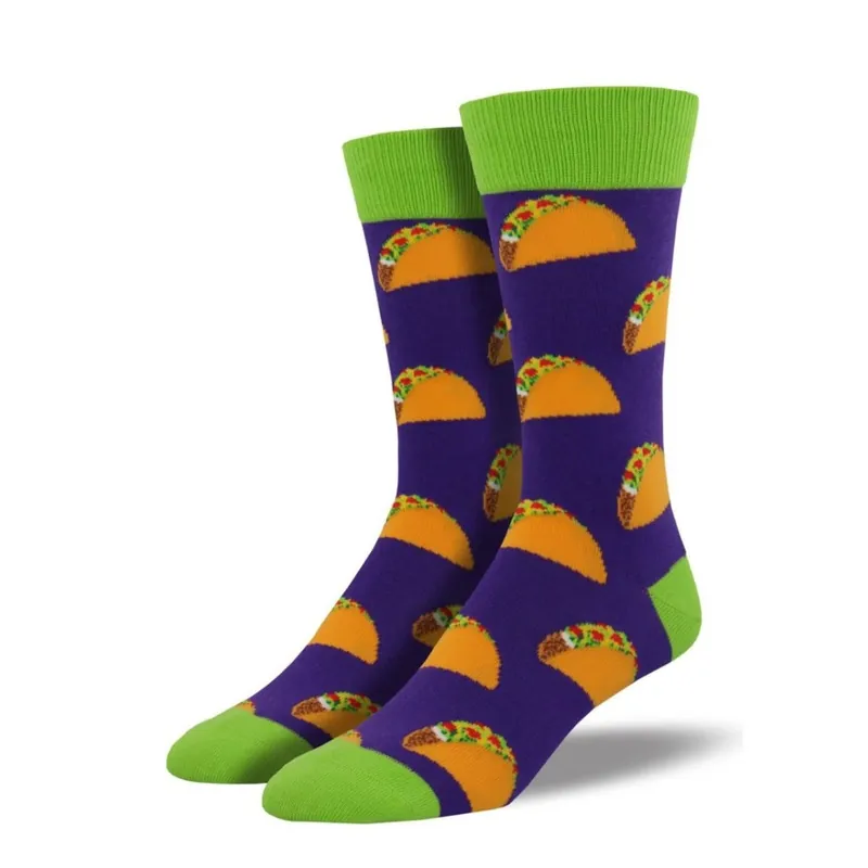 SockSmith Men‘s "Taco" Purple Socks