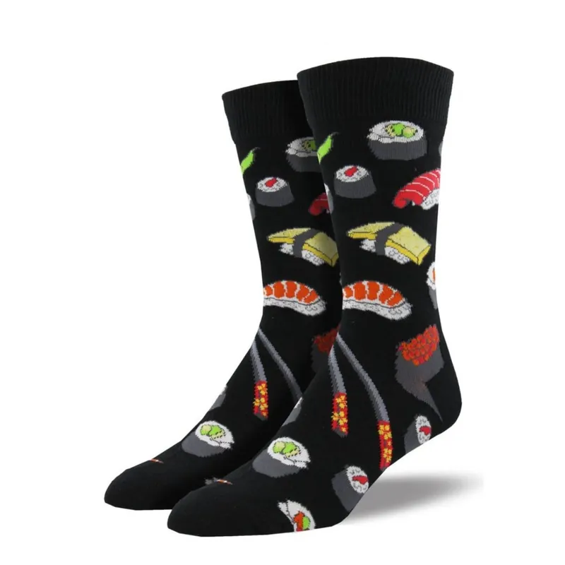 SockSmith Men‘s "Sushi" Black Socks