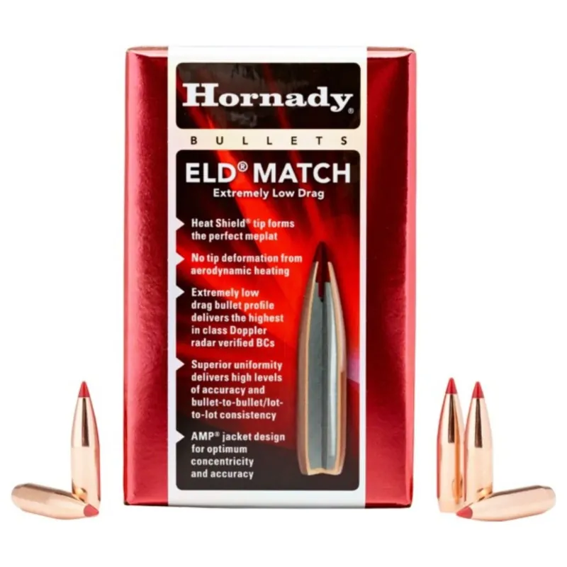Hornady 22 Cal 88 Gr ELD Match Bullets 3500/Box