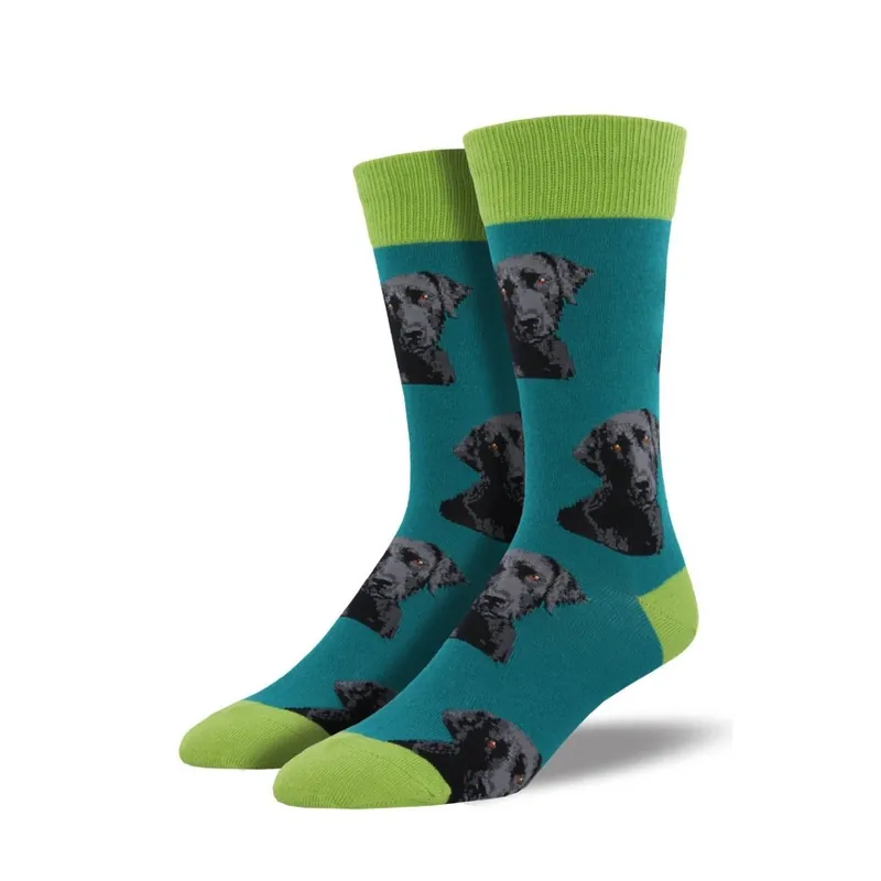 SockSmith Men‘s "Lab-Or Of Love" Teal Socks