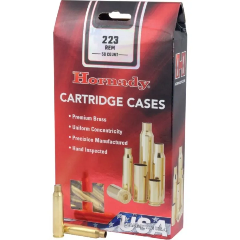 Hornady Unprimed Brass Rifle Cases .223 Remington Box/50