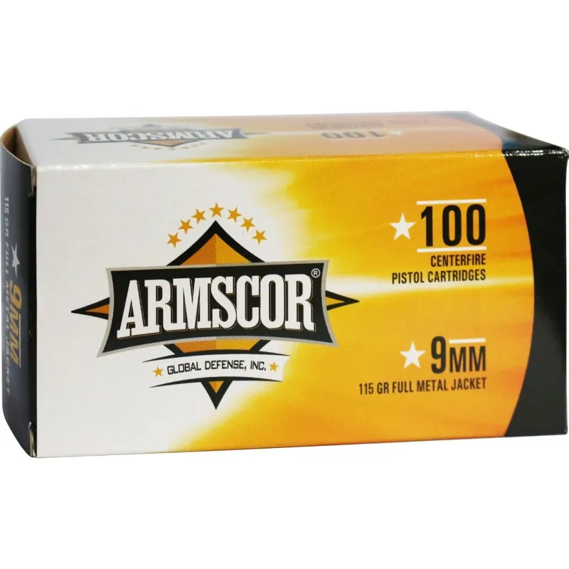 Armscor 9mm Luger 115 Grain Full Metal Jacket 50/Box