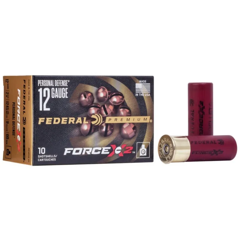 Federal Premium Force X2 12 Ga. 2 ¾” 00 Buckshot 10/Box FEDPD12FX200