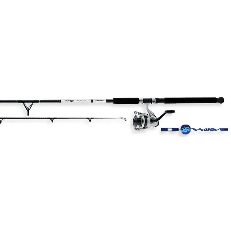 Daiwa D-Wave Saltwater Spinning Combo With Fiberglass Rod