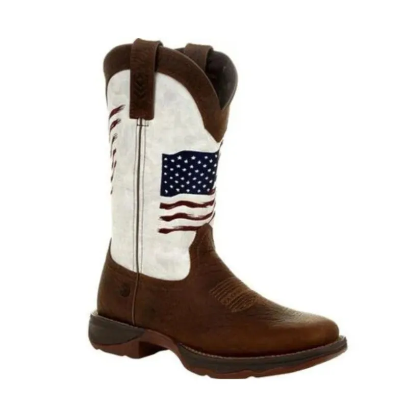 Durango Lady Rebel™ Distressed Flag Embroidery Western Boots