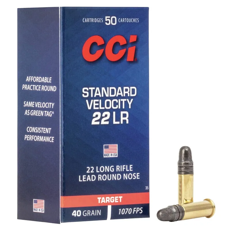 CCI 22LR Target Standard Velocity 40 Gr. 50/Box