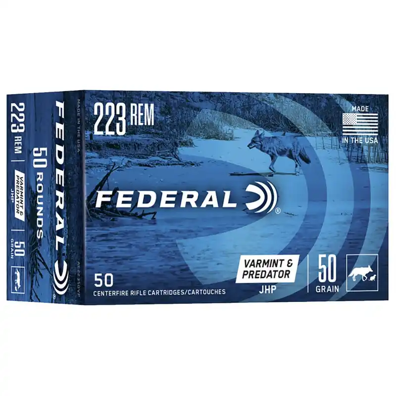 Federal American Eagle Varmint and Predator .223 Rem. 50 Gr. Jacketed Hallow Point