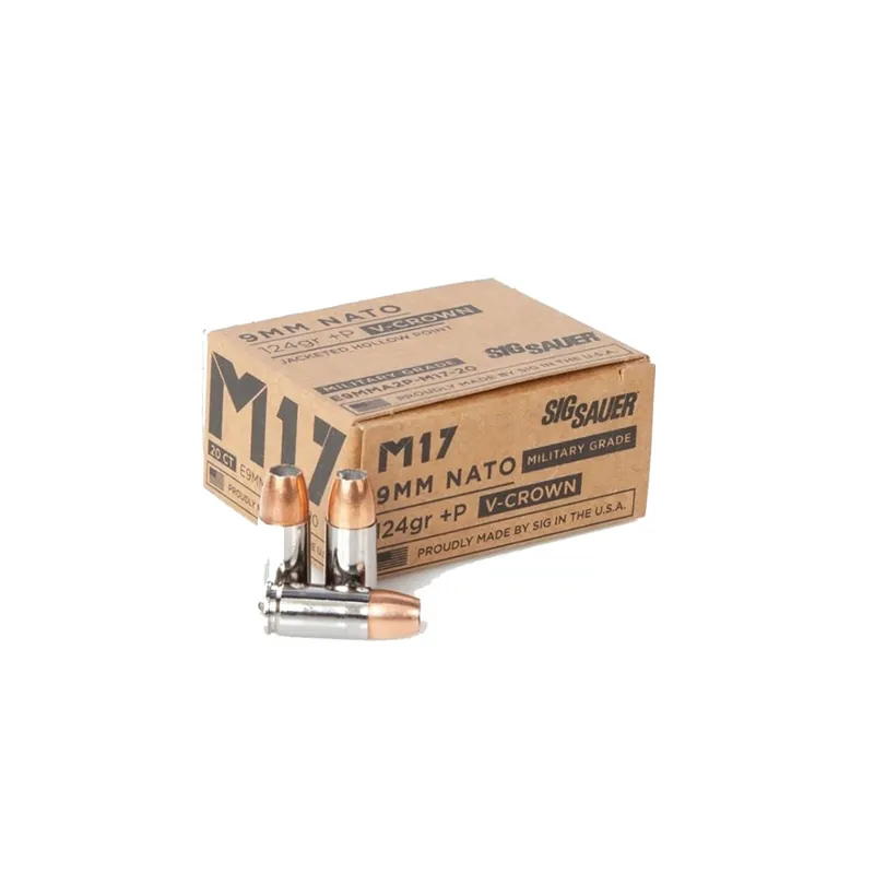 Sig Sauer Elite V-Crown M17 9mm +P 124 Gr. JHP 20/Box