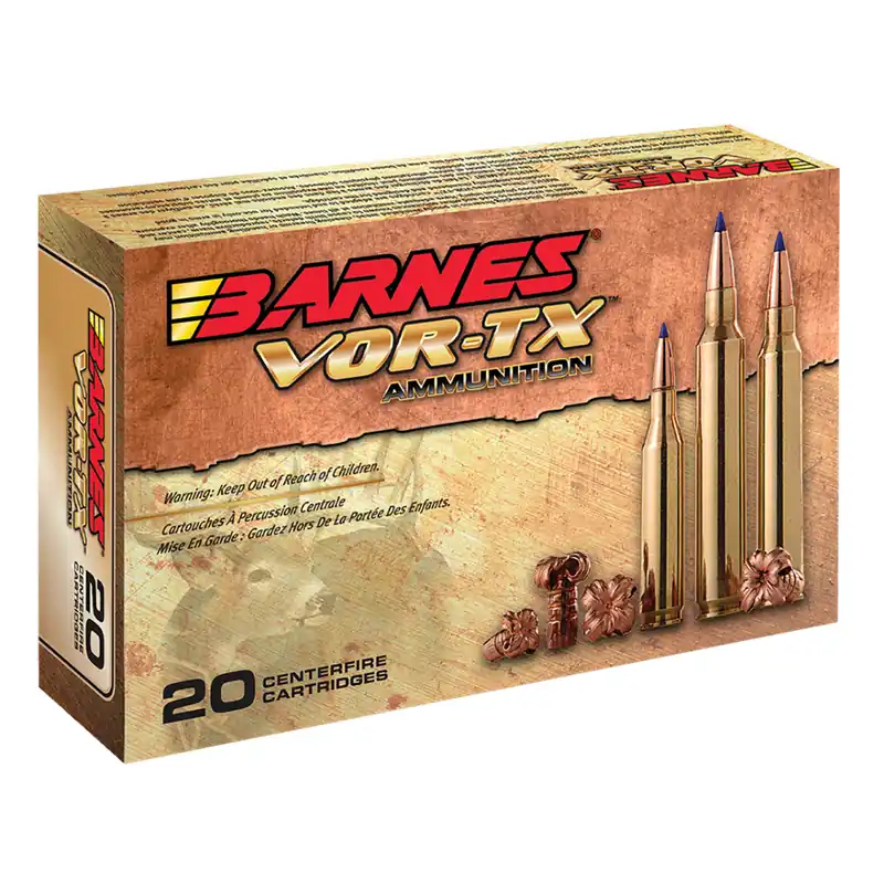 Barnes Bullets VOR-TX 30-06 Springfield 168 Gr. TSX Boat-Tail 20/Box