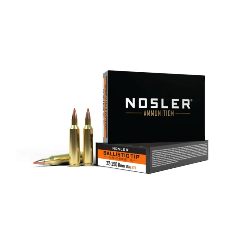 Nosler 22-250 Remington 55 Gr. Ballistic Tip 20/Box