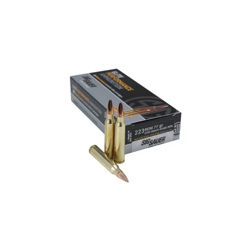 Sig Sauer Elite Match Grade .223 Remington 77 Gr. 20/Box SIGE223M120