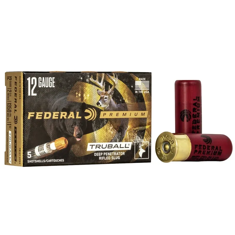 Federal TruBall Penetrator Rifled Slug 12 Ga. 2 ¾” 5/Box