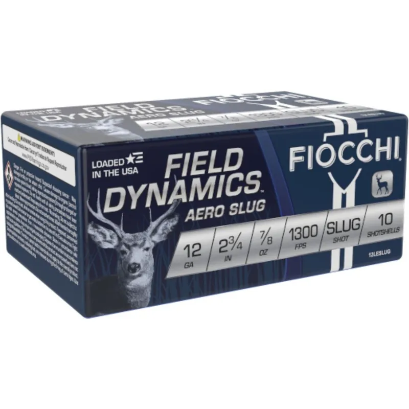 Fiocchi Field Dynamics Aero Slug 12 Ga. Slug 2 ¾” 10/Box