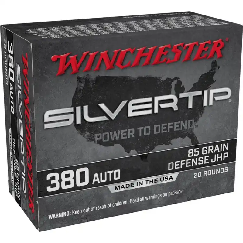Winchester Silvertip .380 ACP 85 Gr. JHP 20/Box