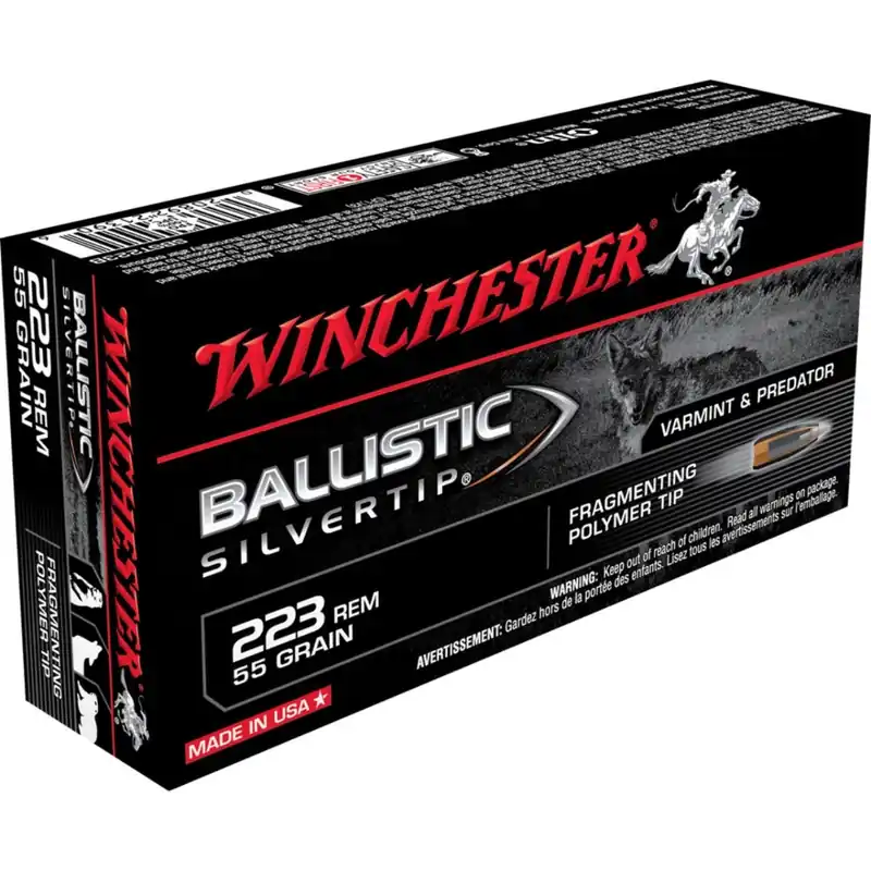 Winchester Ballistic Silvertip .223 Remington 55 Gr. Fragmenting Polymer Tip 20/Box