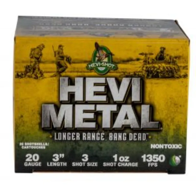 Hevi-Shot Hevi-Metal Longer Range 20 Ga. 3” 3 25/Box ENV39003