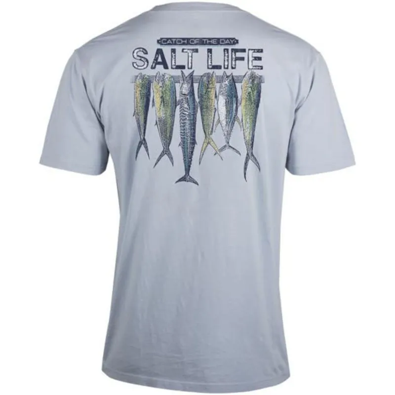 Salt Life Men‘s Stringer Salt Wash Fishing S/S Pocket Tee