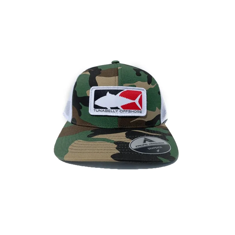 Tunabelly Offshore Army & White Snapback