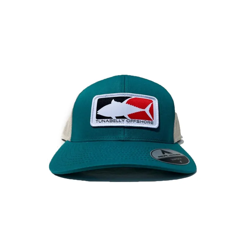 Tunabelly Offshore Jaguar Teal & Beige Snapback