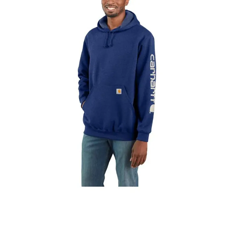 Carhartt Men‘s Loose Fit Midweight Hooded Logo Graphic Sweatshirt