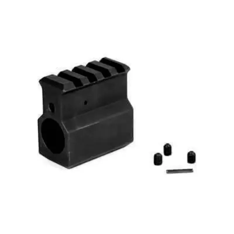 LBE Unlimited .750 Gas Block with Rail Black