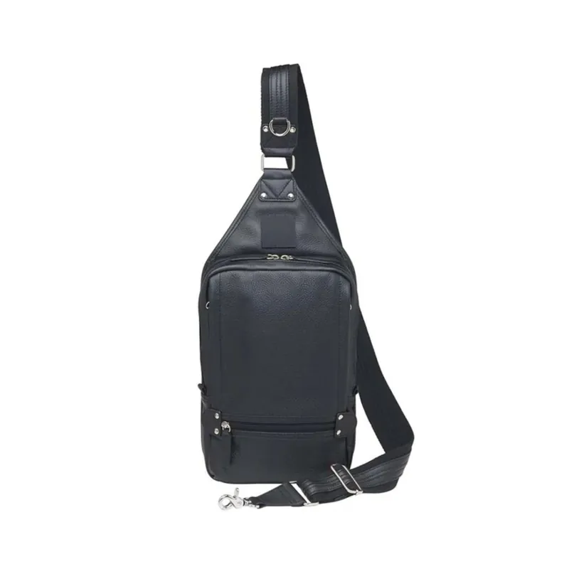Gun Tote‘n Mamas Cowhide Sling Backpack - Black