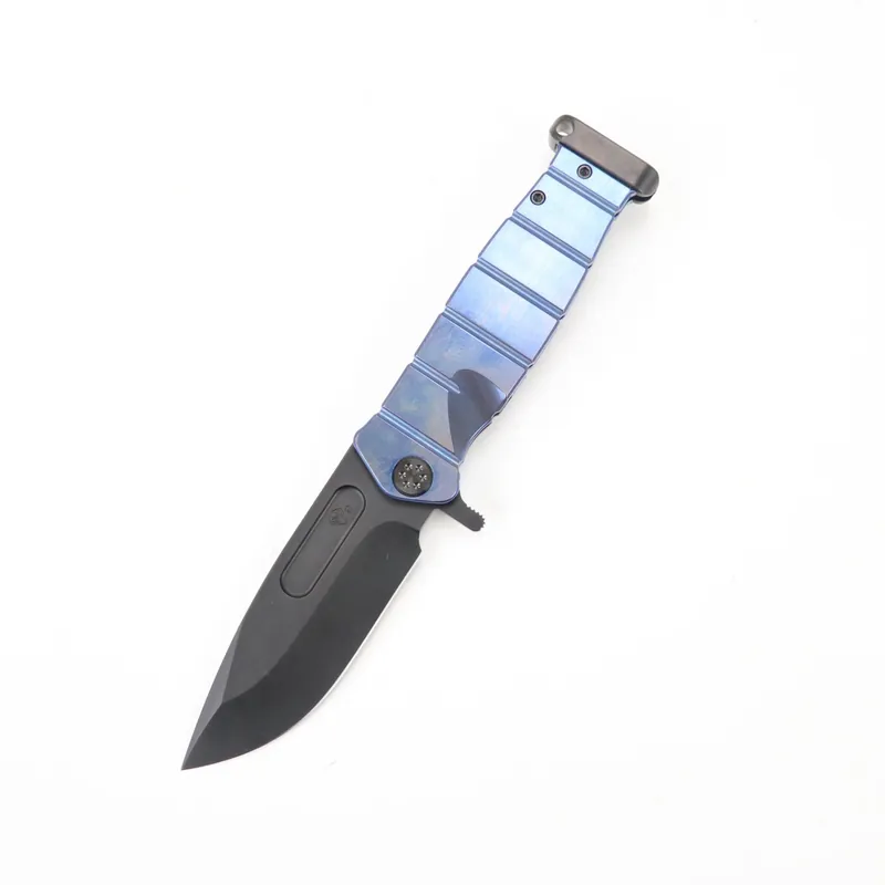 Medford Knives USMC Fighter Flipper S35VN PVD Blue