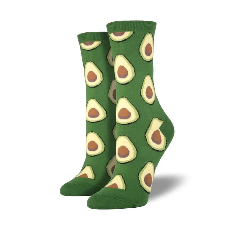 SockSmith Women‘s "Avocado" Parrot Green Socks