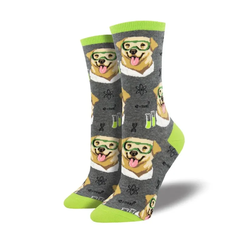 SockSmith Women‘s "Science Lab" Charcoal Socks