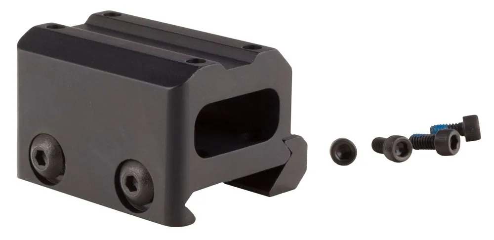 Trijicon MRO Full Co-Witness Mount 1.50" Long 1.54" Mount Height Black Hardcoat Anodized Aluminum