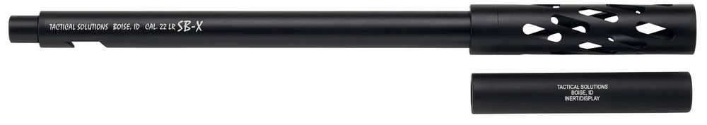 Tactical Solutions X-Ring SB-X Barrel 22 LR 16.50" Black Matte Finish Aluminum Material Suppressor Ready for Ruger 10/22 Includes Suppressor