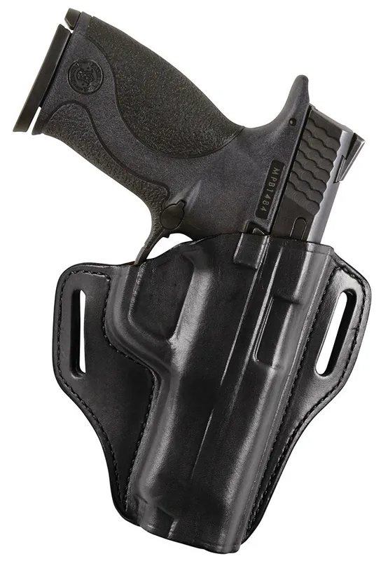 Bianchi Remedy OWB Black Leather Fits S&W Shield Belt Slide Mount RH