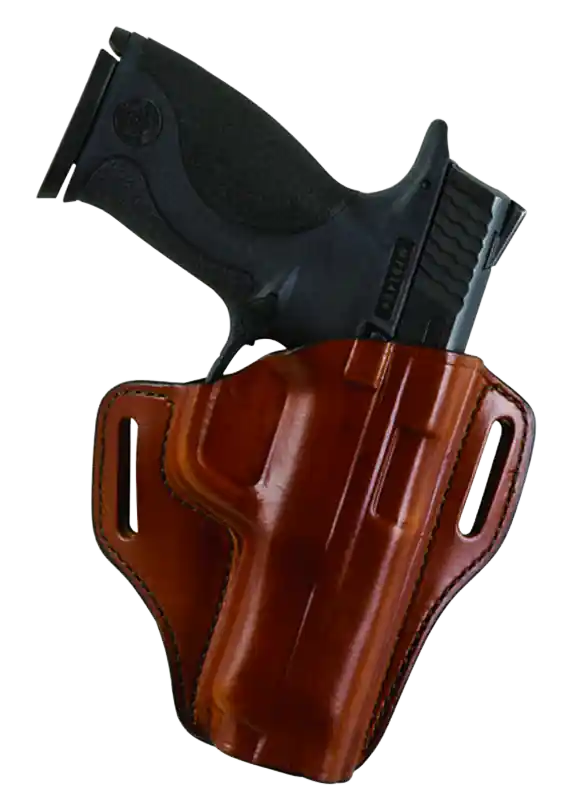 Bianchi Remedy - OWB Tan Leather Fits 1911 Government Belt Slide Mount LH