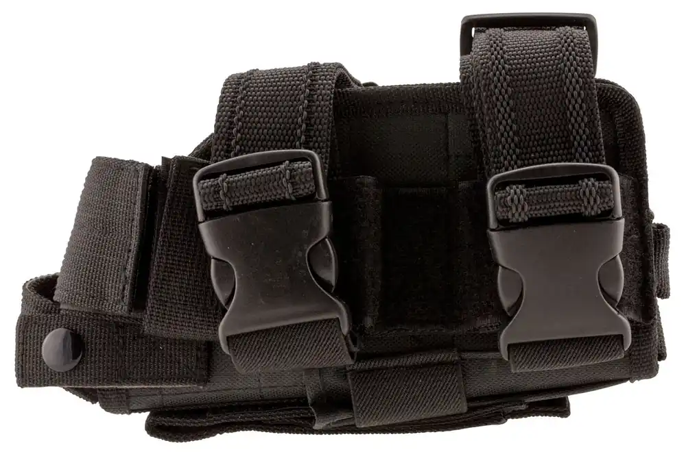 NcStar Drop Leg Black PVC Fabric Tactical Universal Semi-Auto Handgun RH